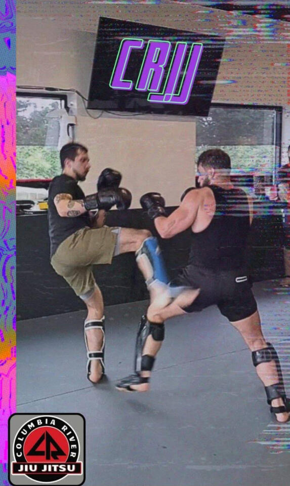Kickboxing at Columbia River Jiu Jitsu Kickboxing at Columbia River Jiu Jitsu image